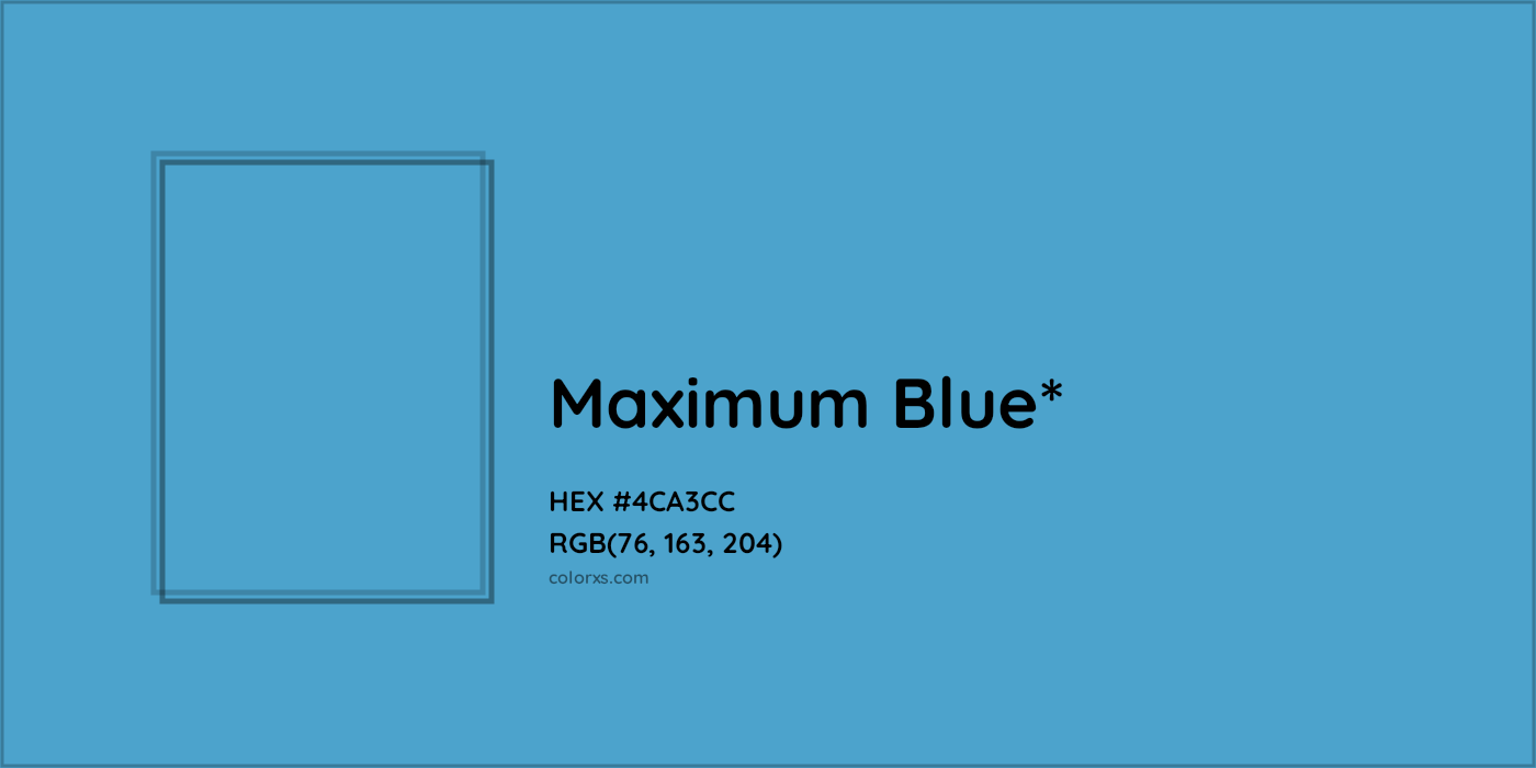 HEX #4CA3CC Color Name, Color Code, Palettes, Similar Paints, Images