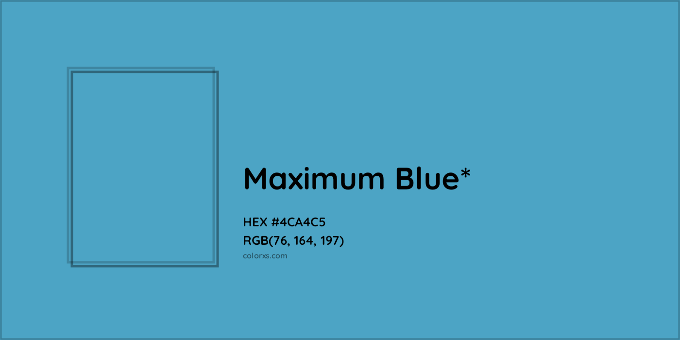 HEX #4CA4C5 Color Name, Color Code, Palettes, Similar Paints, Images