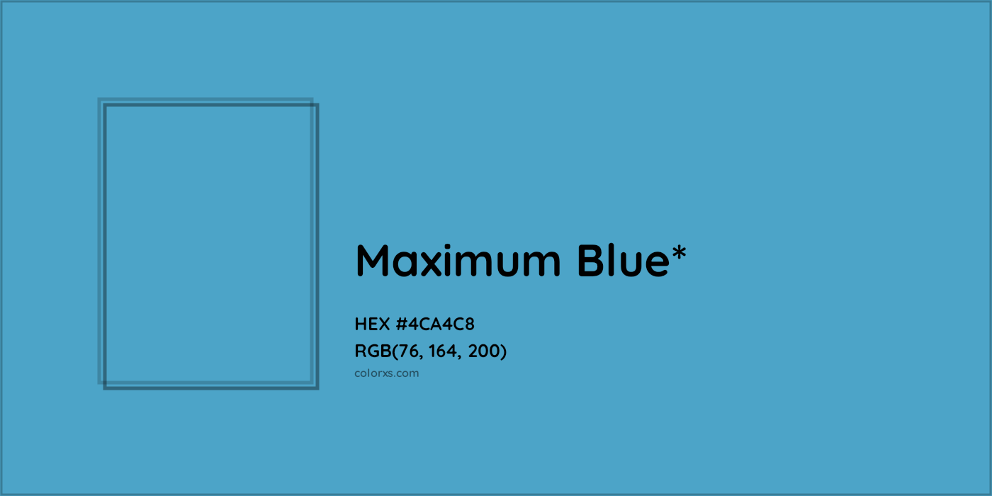 HEX #4CA4C8 Color Name, Color Code, Palettes, Similar Paints, Images