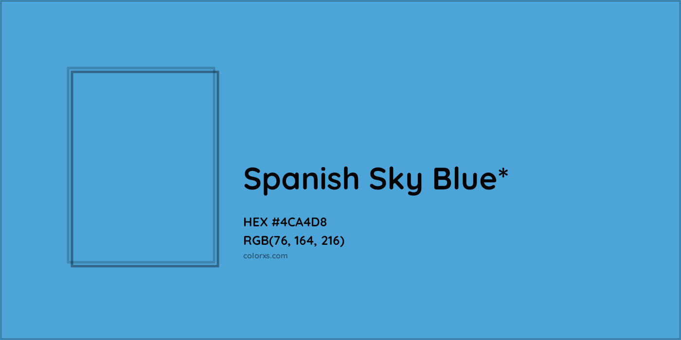 HEX #4CA4D8 Color Name, Color Code, Palettes, Similar Paints, Images