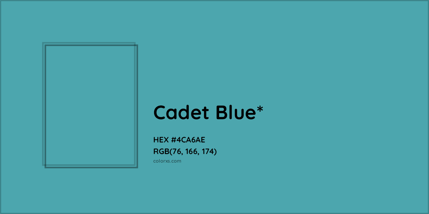 HEX #4CA6AE Color Name, Color Code, Palettes, Similar Paints, Images