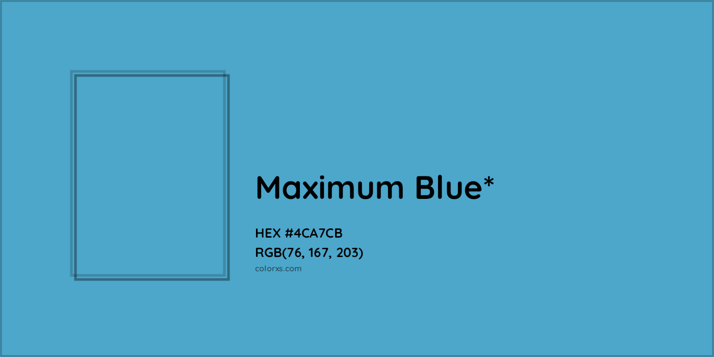HEX #4CA7CB Color Name, Color Code, Palettes, Similar Paints, Images