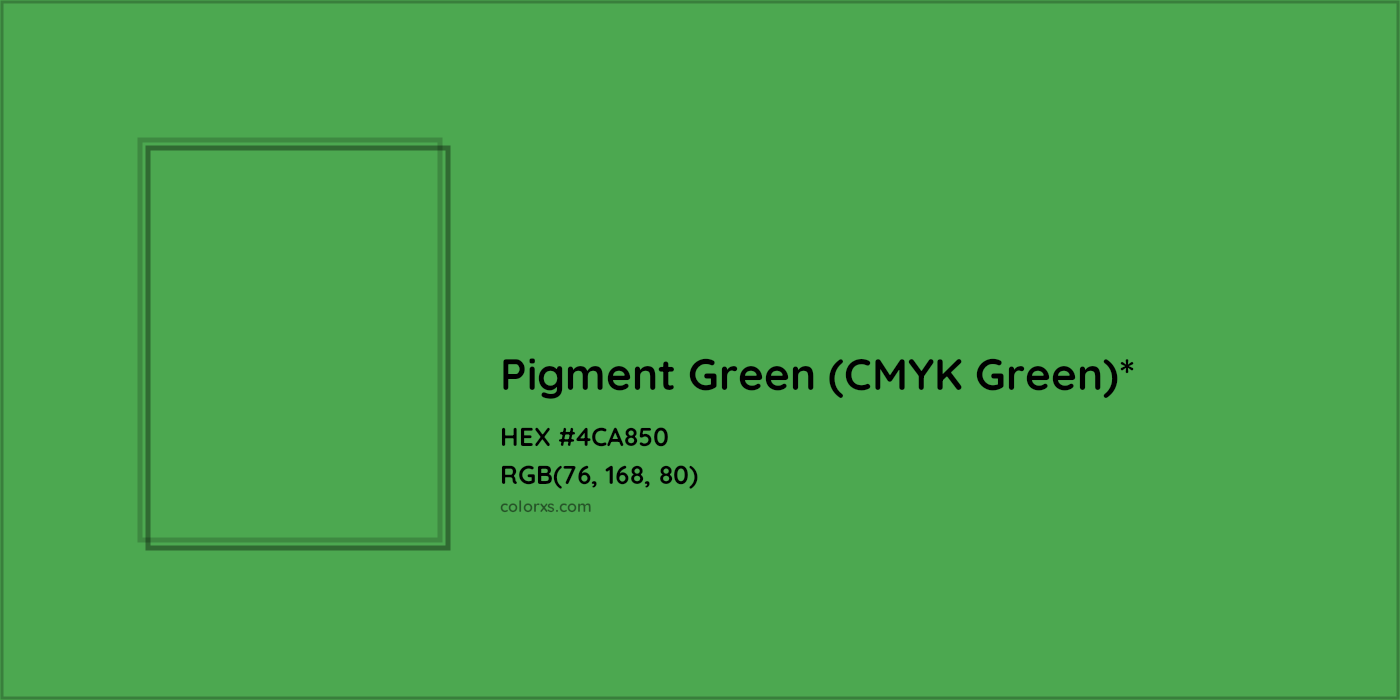 HEX #4CA850 Color Name, Color Code, Palettes, Similar Paints, Images