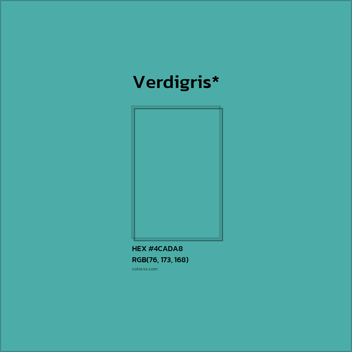 HEX #4CADA8 Color Name, Color Code, Palettes, Similar Paints, Images