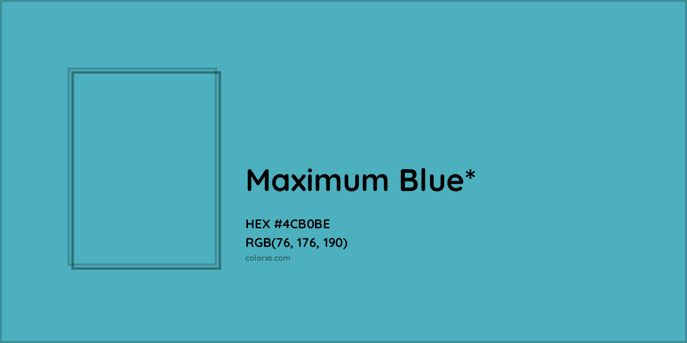 HEX #4CB0BE Color Name, Color Code, Palettes, Similar Paints, Images