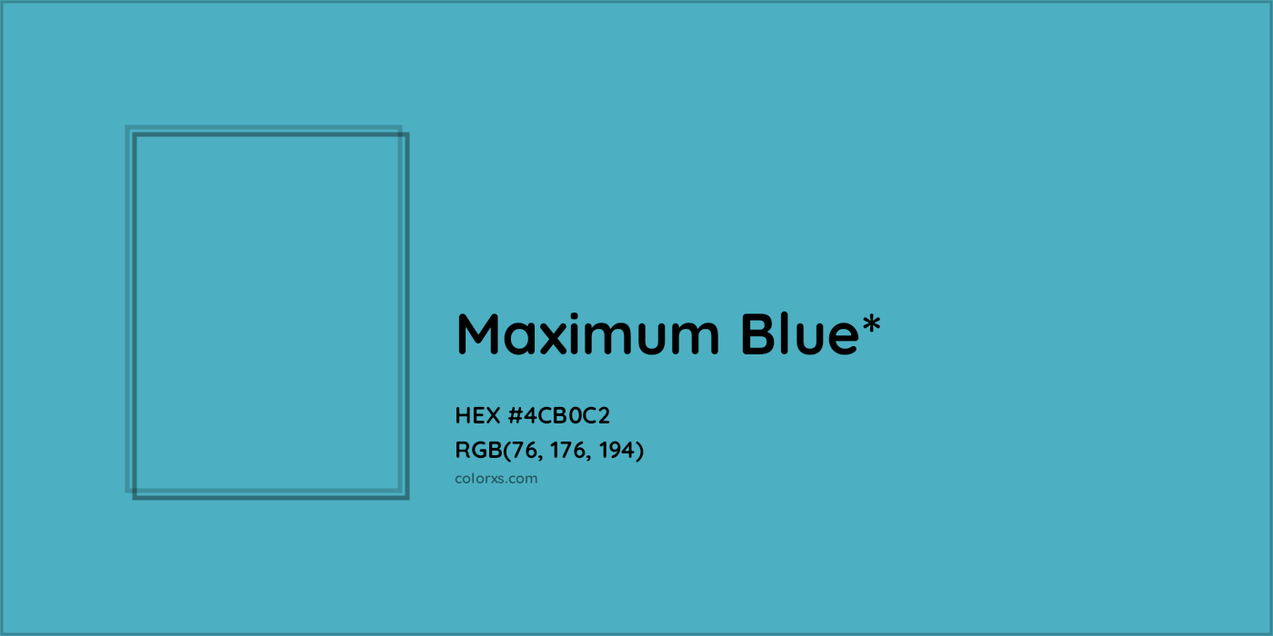 HEX #4CB0C2 Color Name, Color Code, Palettes, Similar Paints, Images