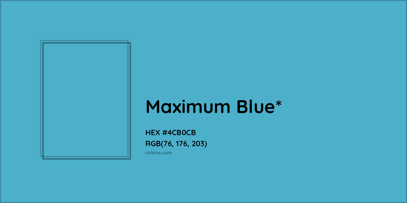HEX #4CB0CB Color Name, Color Code, Palettes, Similar Paints, Images
