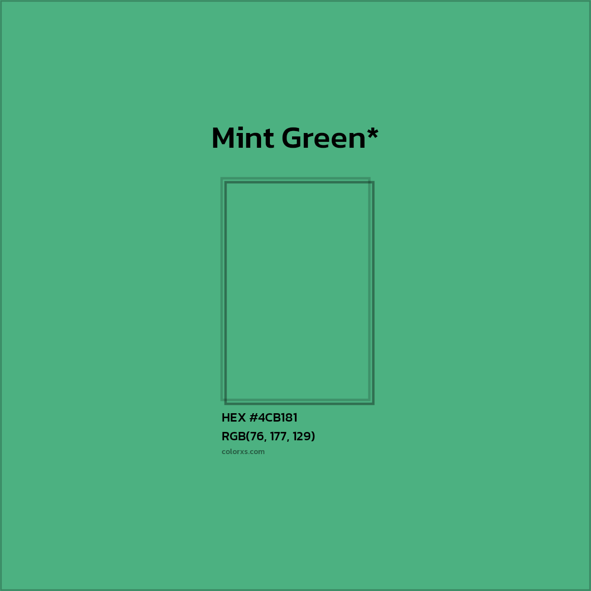 HEX #4CB181 Color Name, Color Code, Palettes, Similar Paints, Images