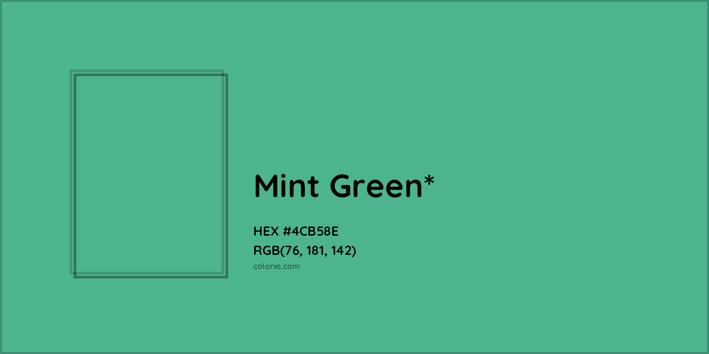 HEX #4CB58E Color Name, Color Code, Palettes, Similar Paints, Images