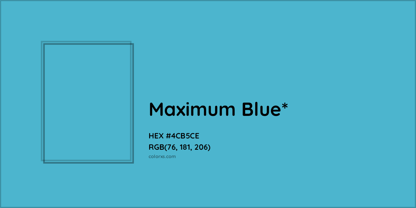 HEX #4CB5CE Color Name, Color Code, Palettes, Similar Paints, Images