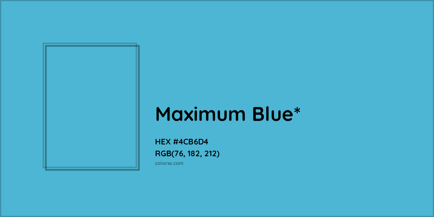 HEX #4CB6D4 Color Name, Color Code, Palettes, Similar Paints, Images
