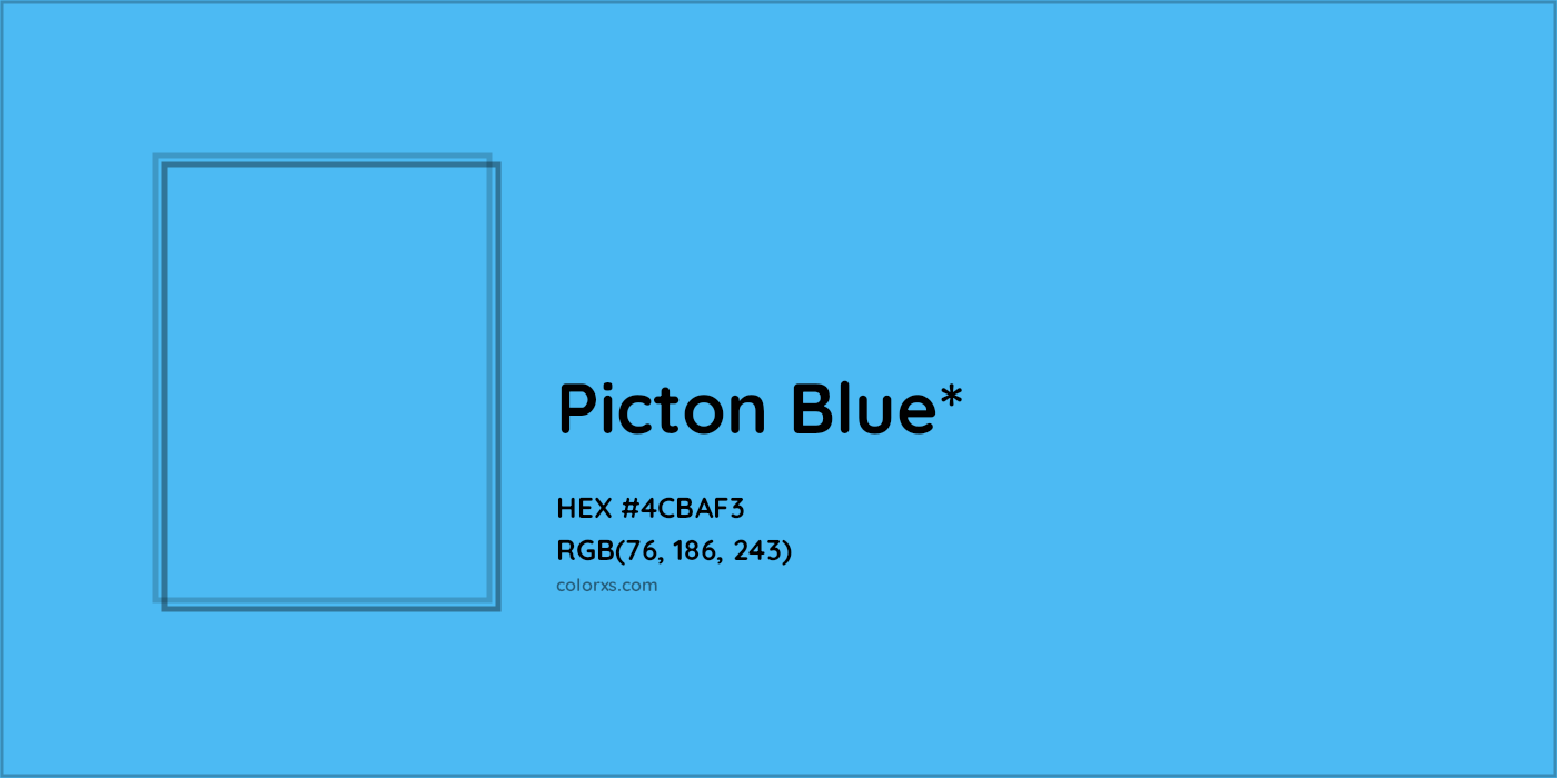 HEX #4CBAF3 Color Name, Color Code, Palettes, Similar Paints, Images