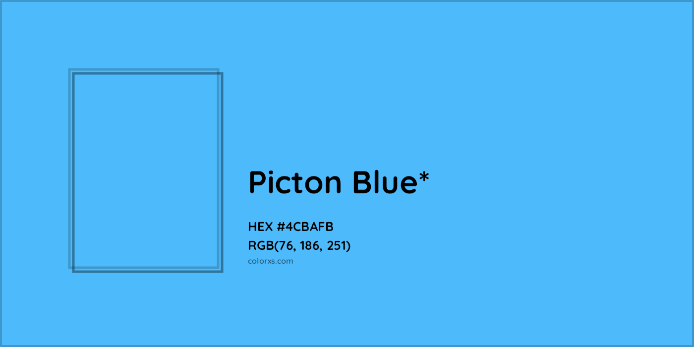 HEX #4CBAFB Color Name, Color Code, Palettes, Similar Paints, Images