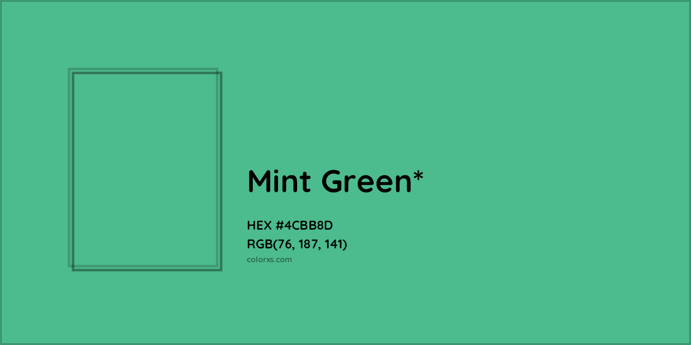 HEX #4CBB8D Color Name, Color Code, Palettes, Similar Paints, Images