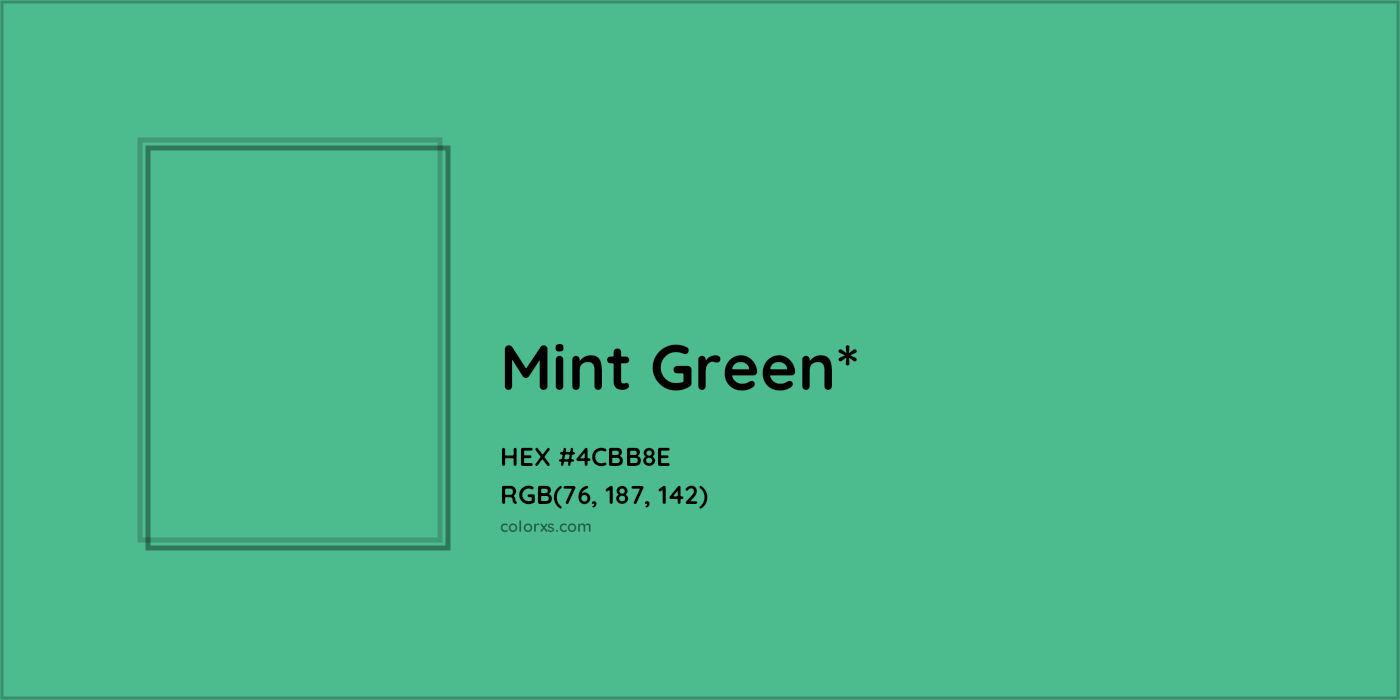 HEX #4CBB8E Color Name, Color Code, Palettes, Similar Paints, Images
