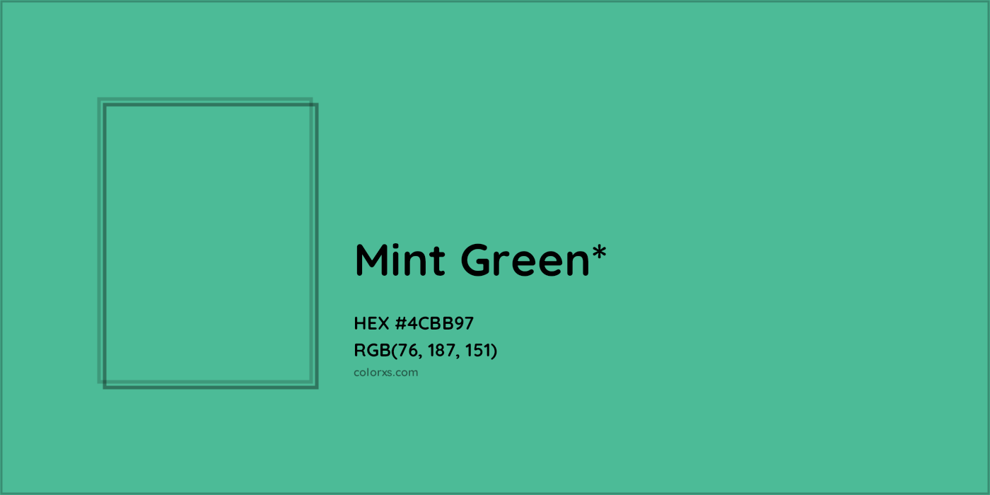 HEX #4CBB97 Color Name, Color Code, Palettes, Similar Paints, Images