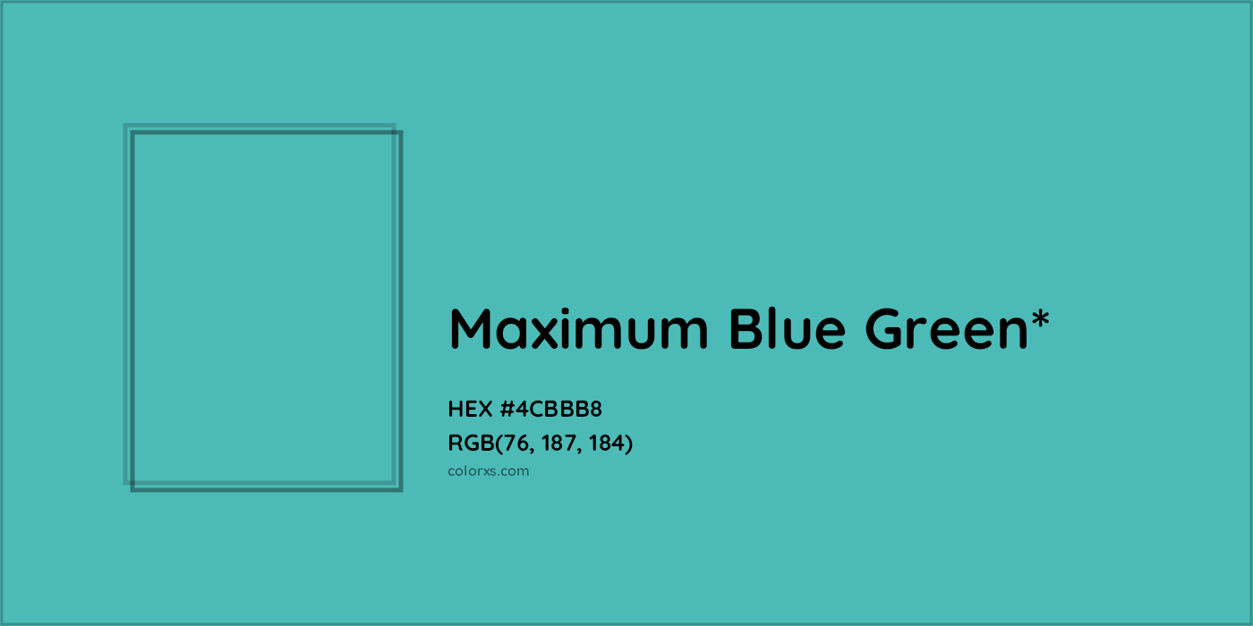 HEX #4CBBB8 Color Name, Color Code, Palettes, Similar Paints, Images