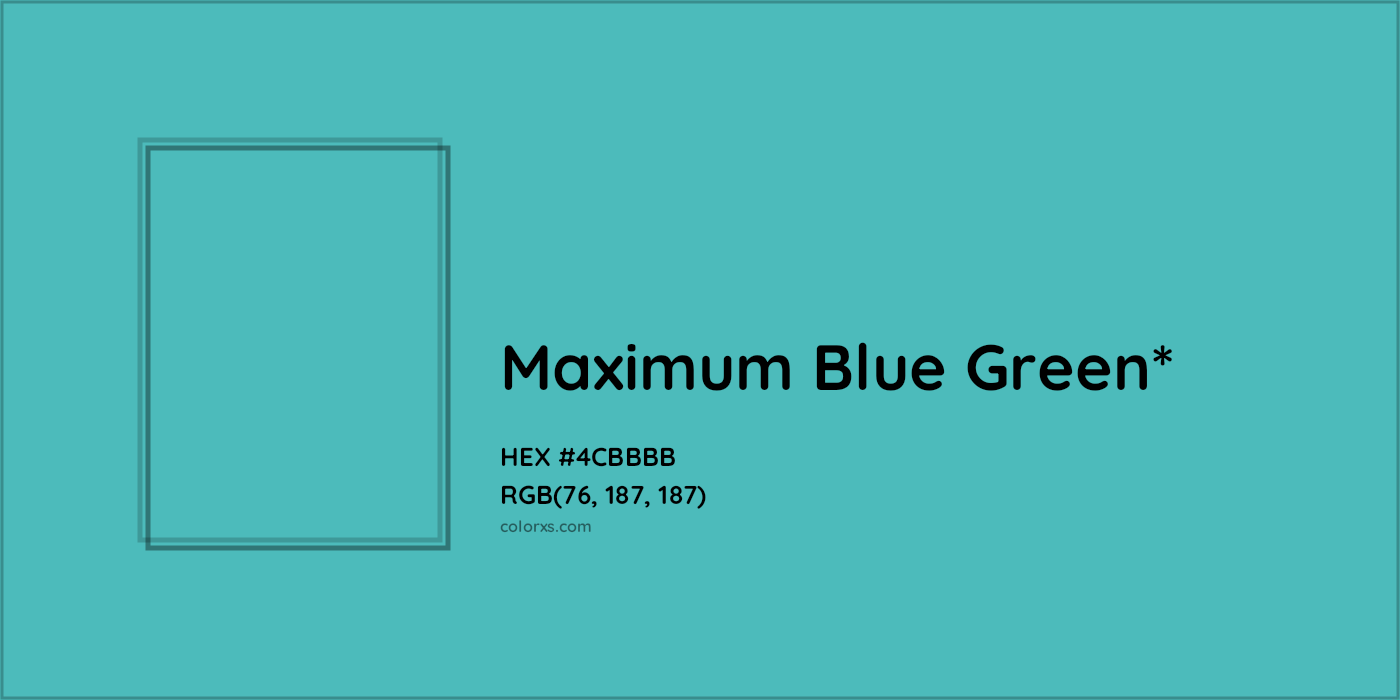 HEX #4CBBBB Color Name, Color Code, Palettes, Similar Paints, Images