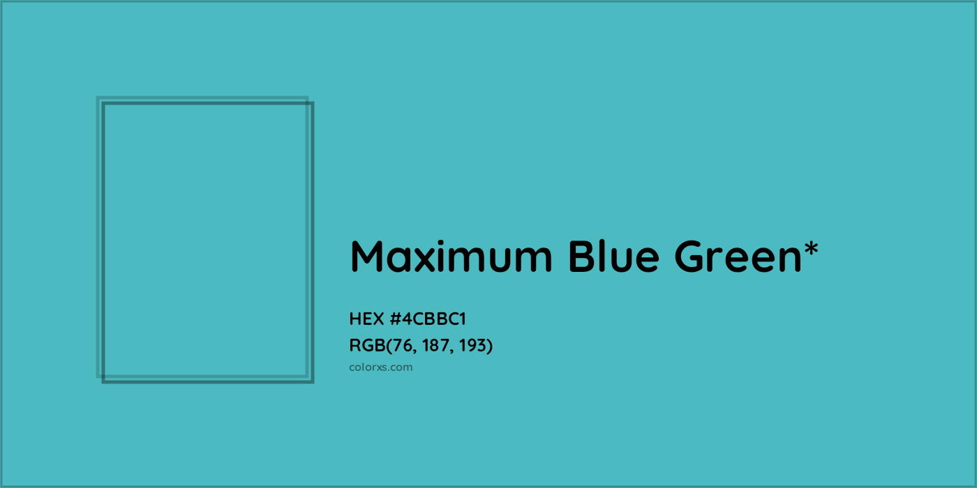 HEX #4CBBC1 Color Name, Color Code, Palettes, Similar Paints, Images