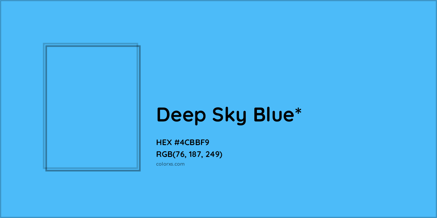 HEX #4CBBF9 Color Name, Color Code, Palettes, Similar Paints, Images