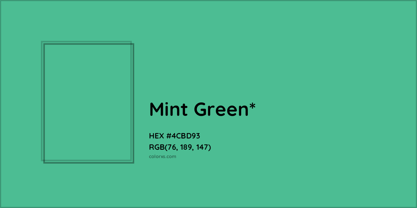 HEX #4CBD93 Color Name, Color Code, Palettes, Similar Paints, Images
