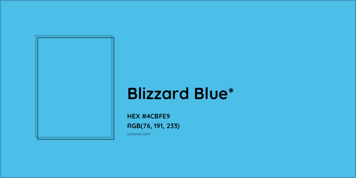 HEX #4CBFE9 Color Name, Color Code, Palettes, Similar Paints, Images