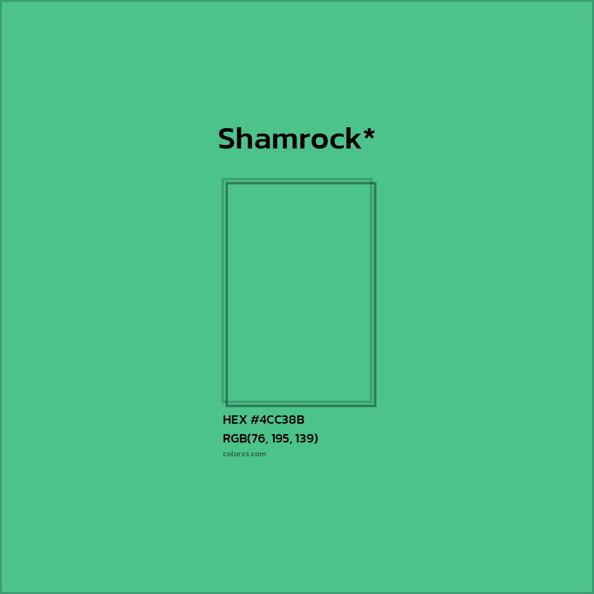 HEX #4CC38B Color Name, Color Code, Palettes, Similar Paints, Images