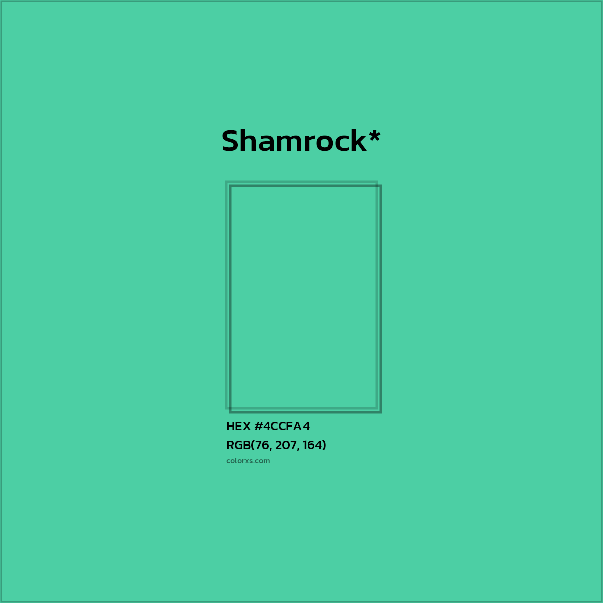 HEX #4CCFA4 Color Name, Color Code, Palettes, Similar Paints, Images