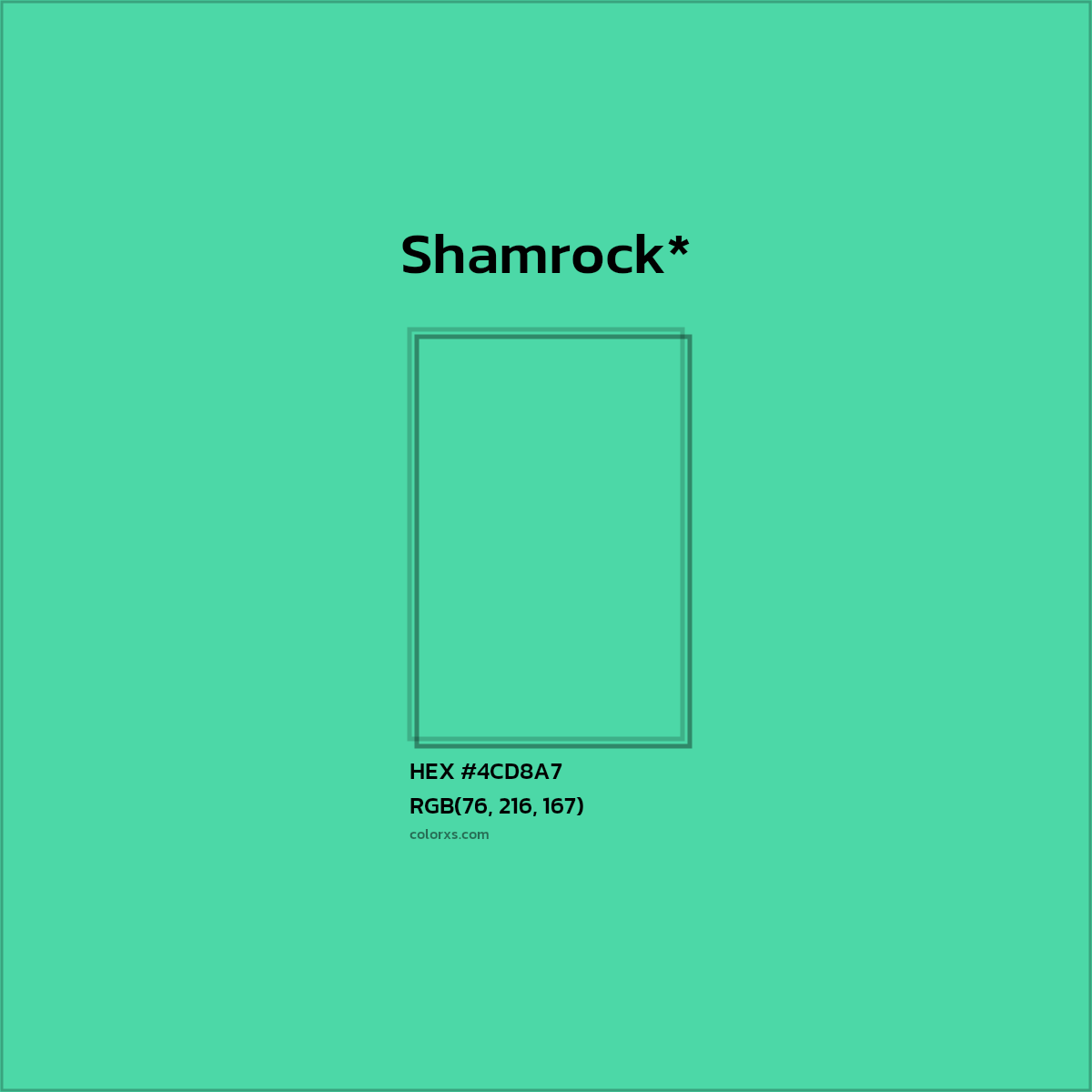 HEX #4CD8A7 Color Name, Color Code, Palettes, Similar Paints, Images