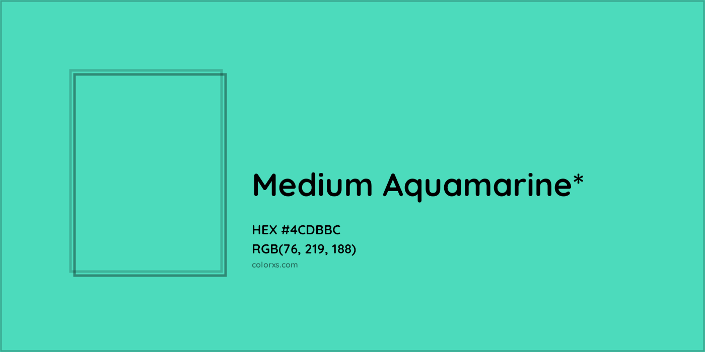 HEX #4CDBBC Color Name, Color Code, Palettes, Similar Paints, Images