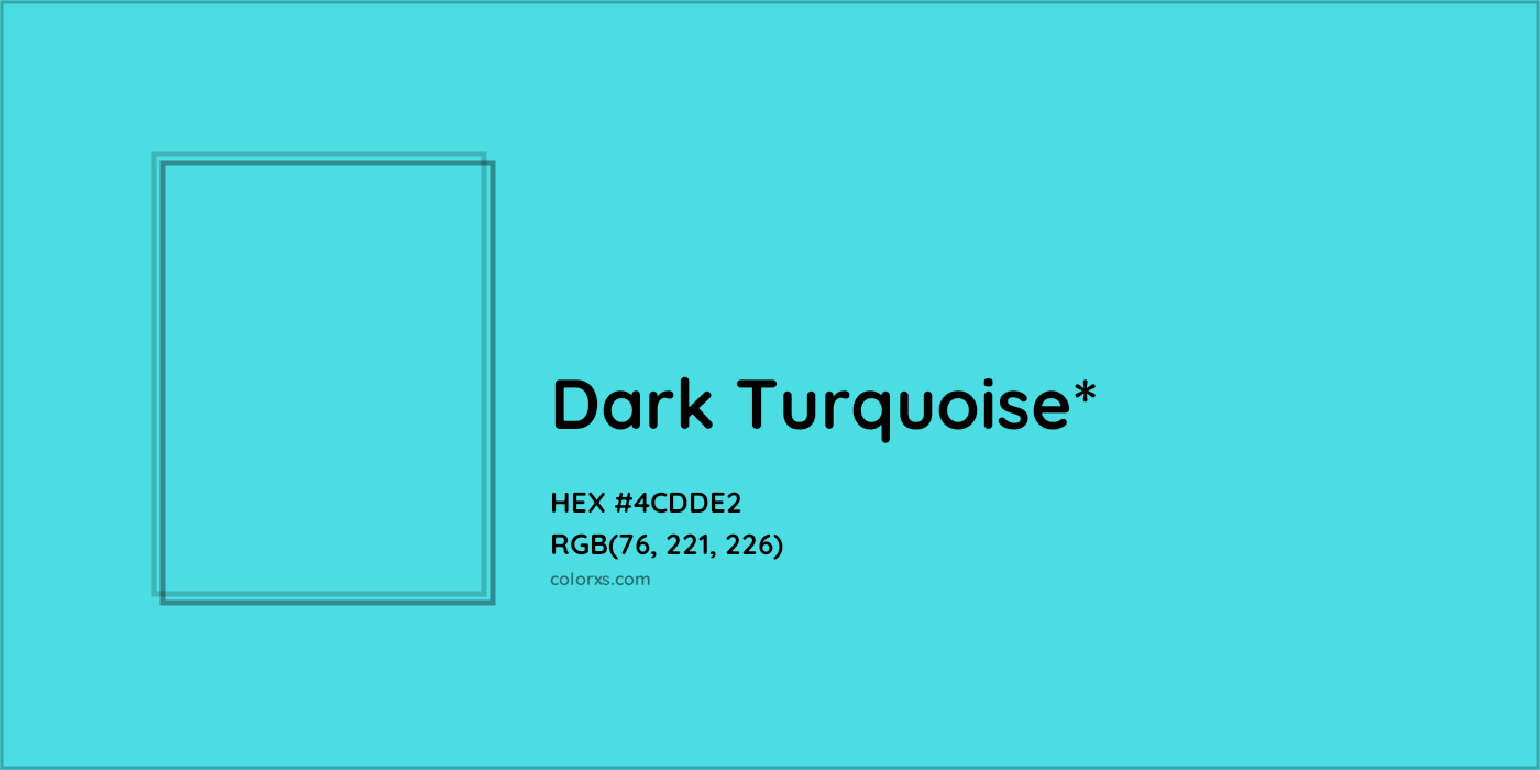 HEX #4CDDE2 Color Name, Color Code, Palettes, Similar Paints, Images