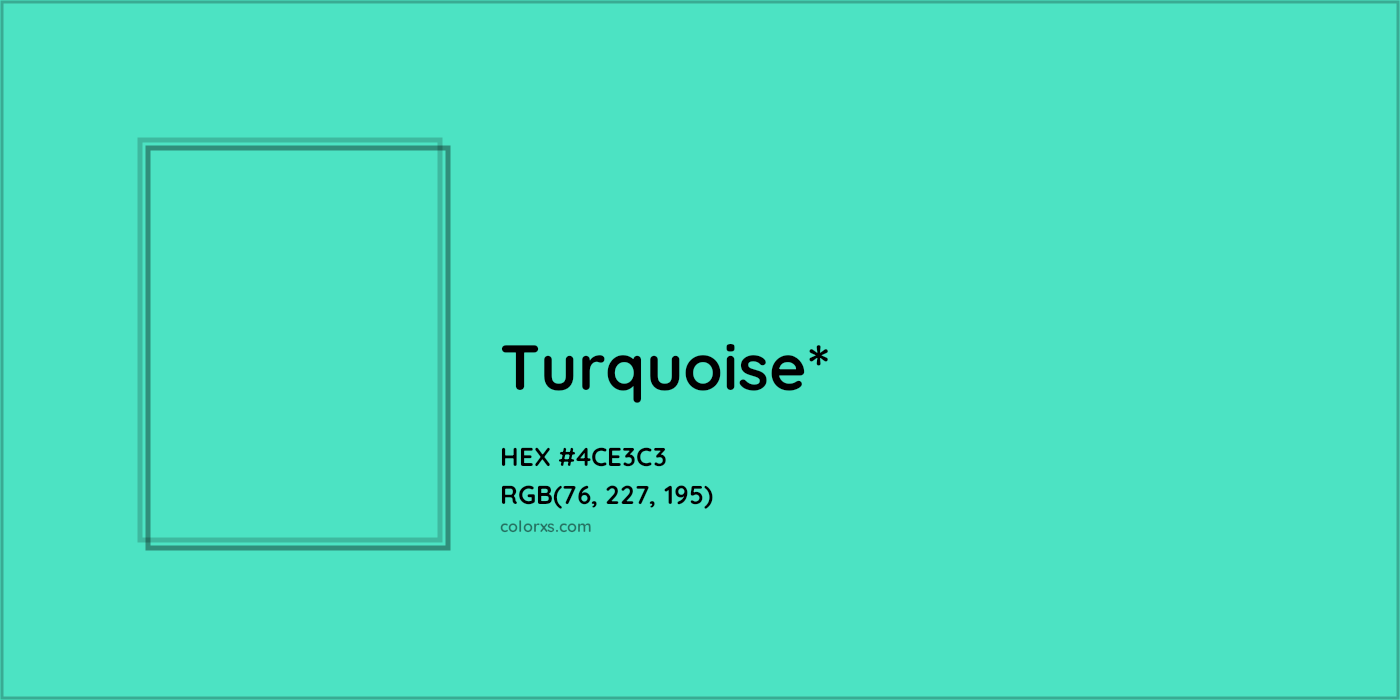 HEX #4CE3C3 Color Name, Color Code, Palettes, Similar Paints, Images