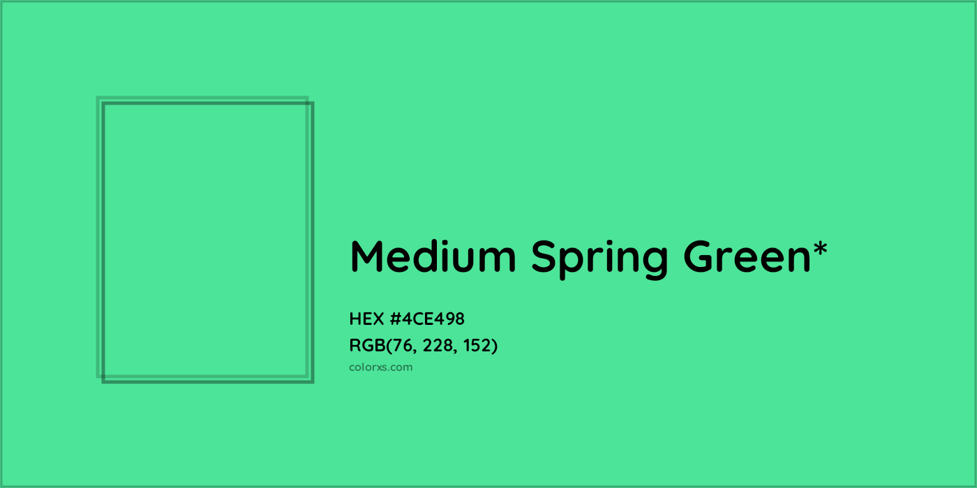 HEX #4CE498 Color Name, Color Code, Palettes, Similar Paints, Images