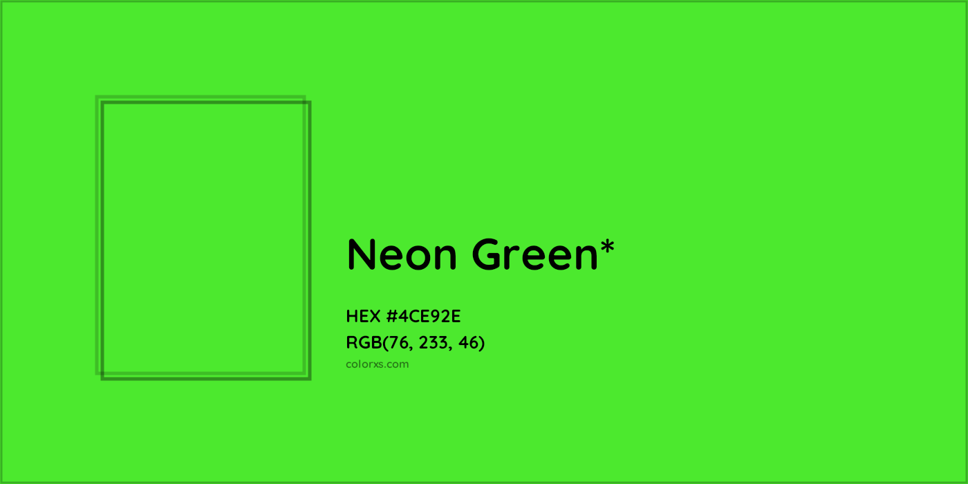 HEX #4CE92E Color Name, Color Code, Palettes, Similar Paints, Images