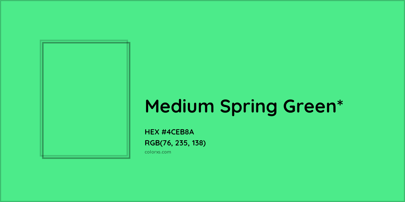HEX #4CEB8A Color Name, Color Code, Palettes, Similar Paints, Images