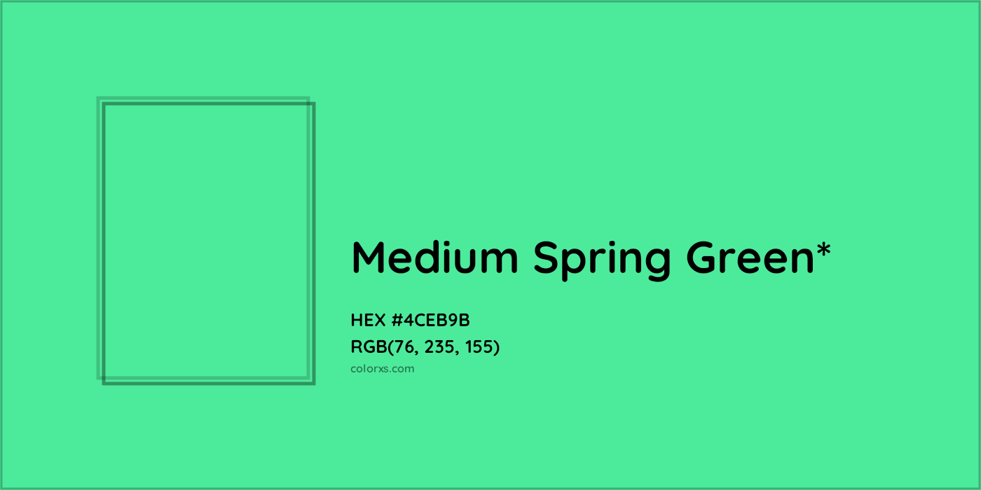 HEX #4CEB9B Color Name, Color Code, Palettes, Similar Paints, Images