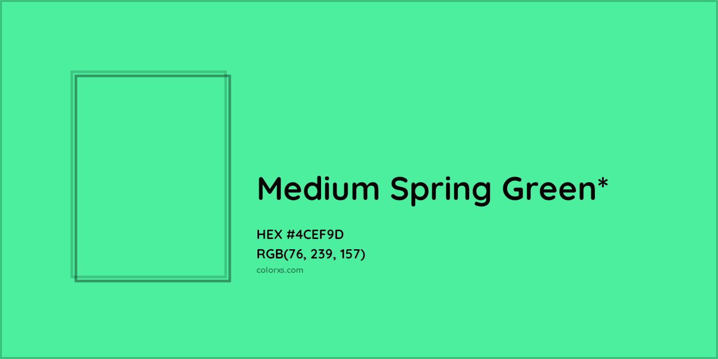 HEX #4CEF9D Color Name, Color Code, Palettes, Similar Paints, Images