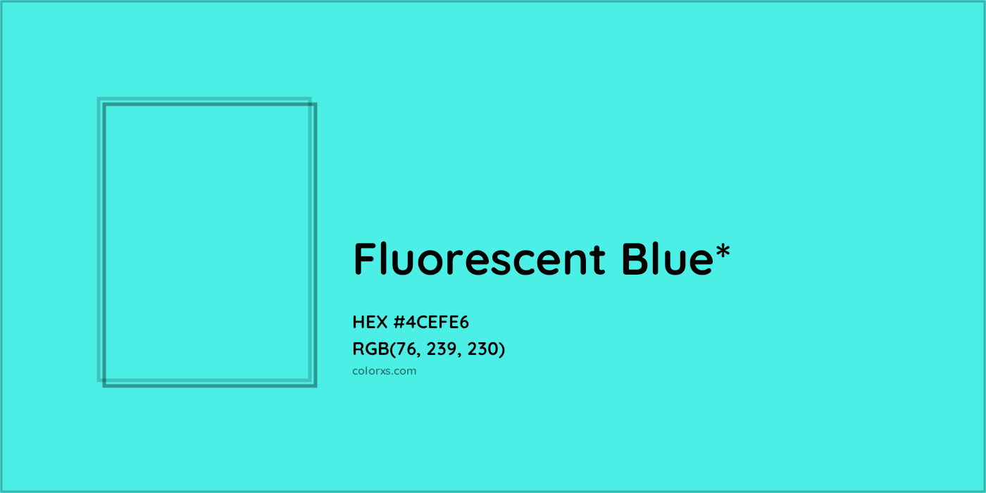 HEX #4CEFE6 Color Name, Color Code, Palettes, Similar Paints, Images