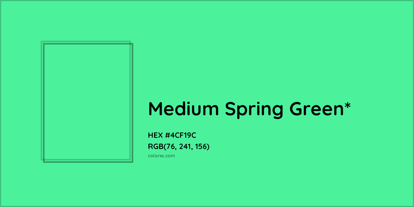 HEX #4CF19C Color Name, Color Code, Palettes, Similar Paints, Images