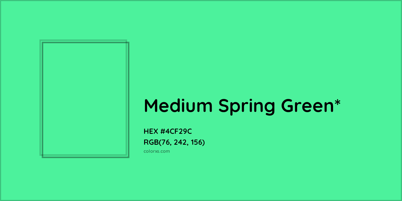 HEX #4CF29C Color Name, Color Code, Palettes, Similar Paints, Images