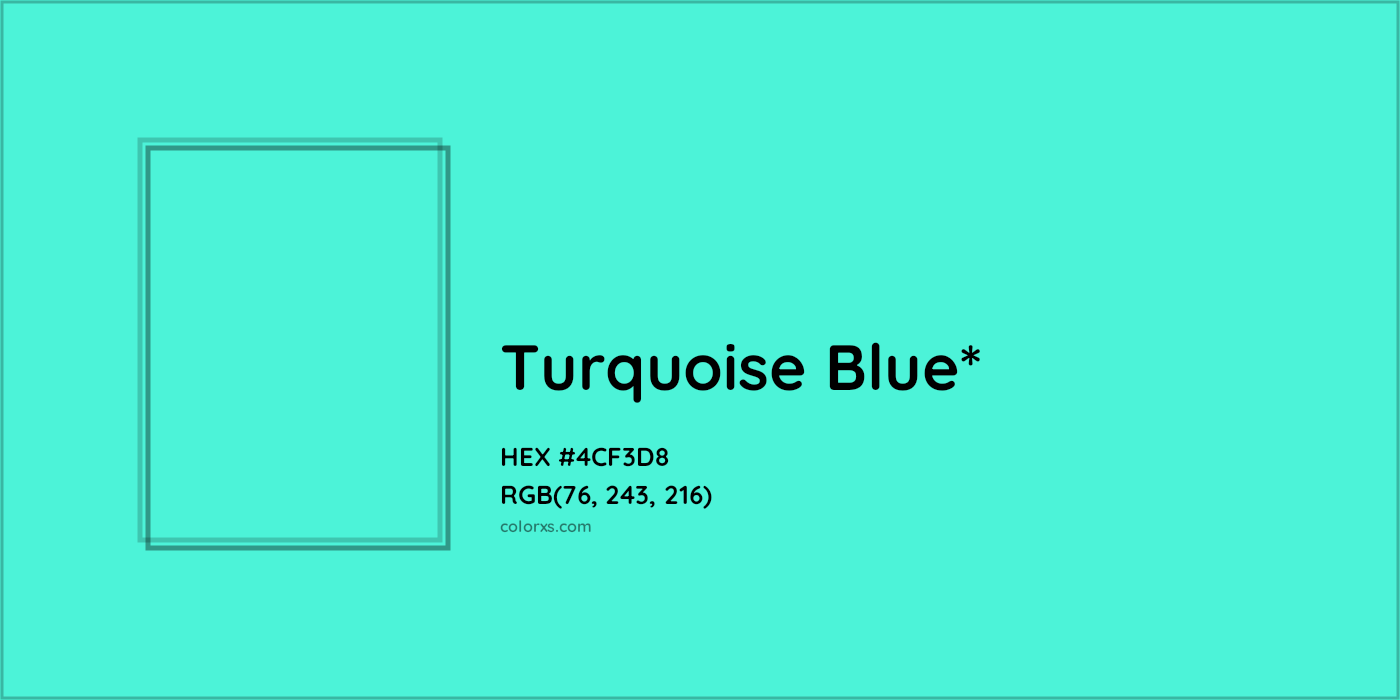 HEX #4CF3D8 Color Name, Color Code, Palettes, Similar Paints, Images