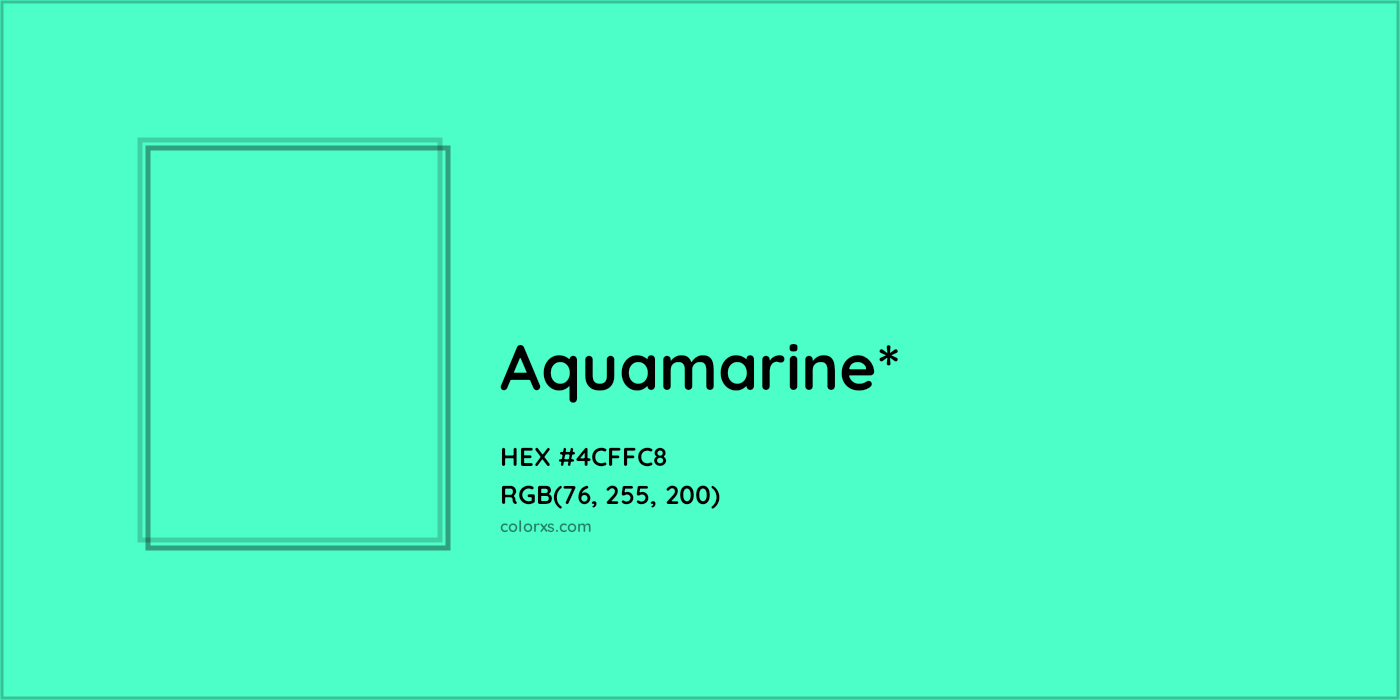 HEX #4CFFC8 Color Name, Color Code, Palettes, Similar Paints, Images
