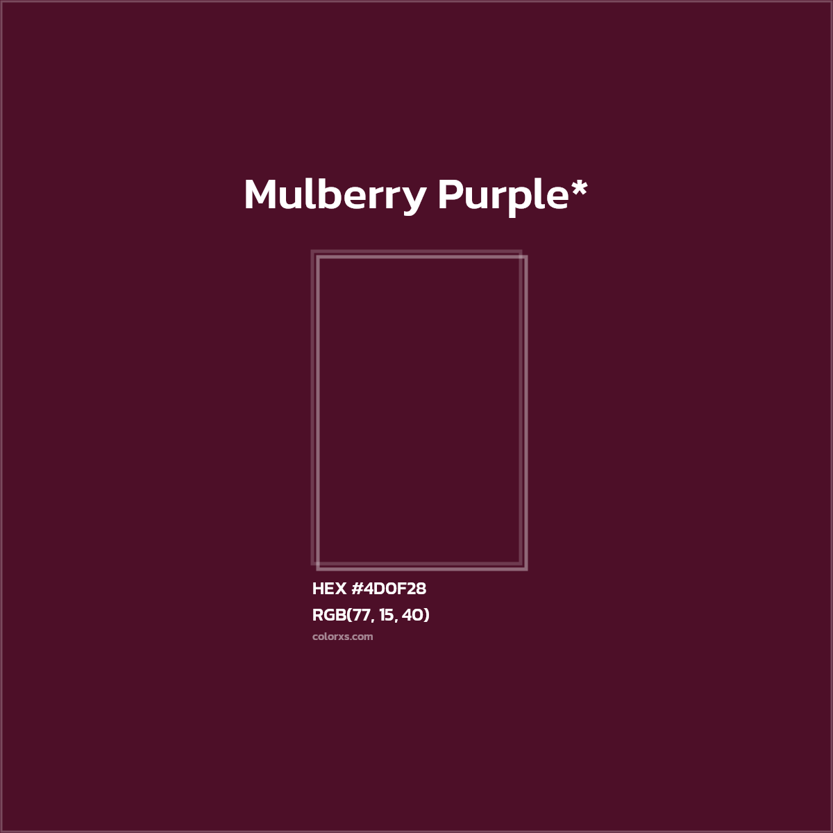 HEX #4D0F28 Color Name, Color Code, Palettes, Similar Paints, Images