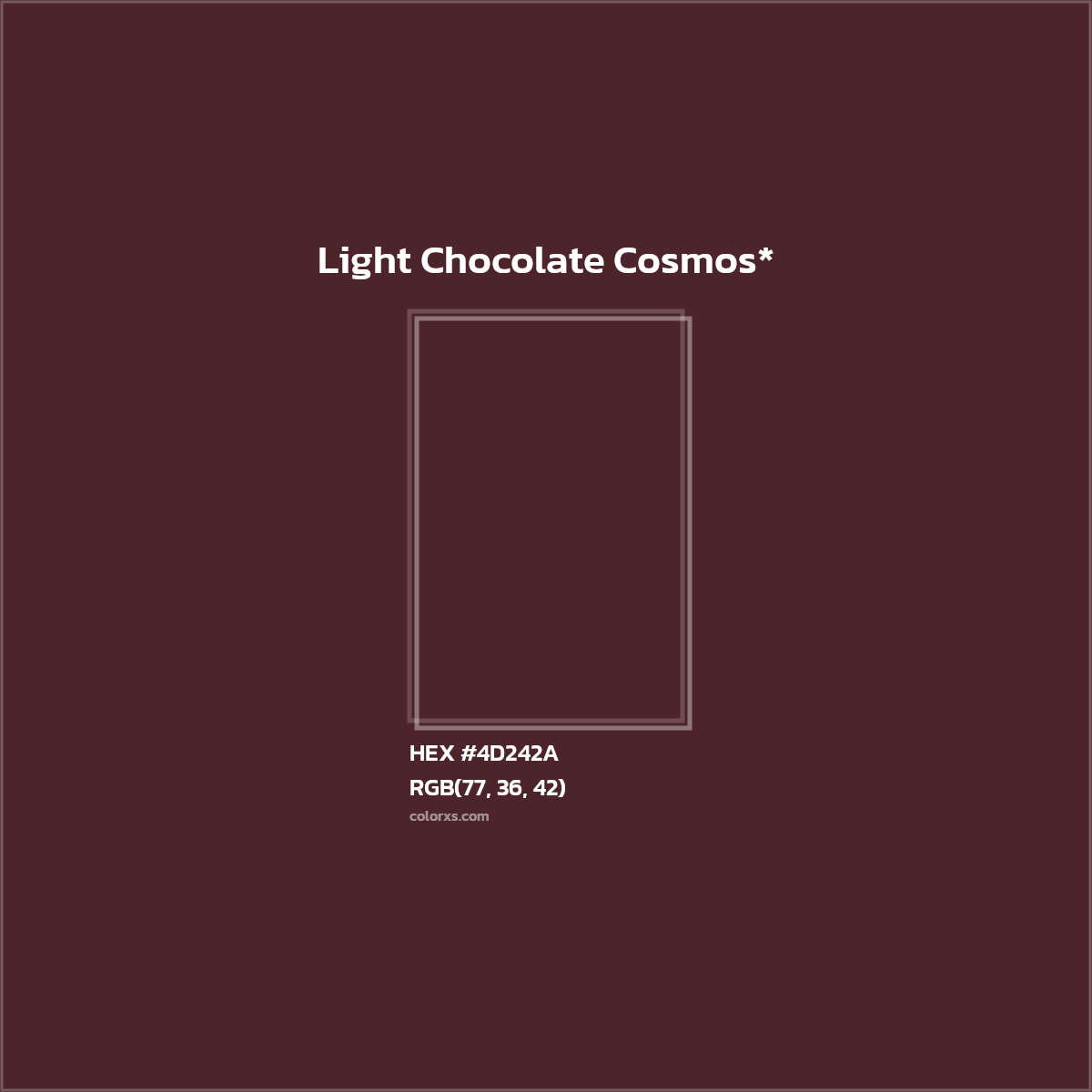 HEX #4D242A Color Name, Color Code, Palettes, Similar Paints, Images