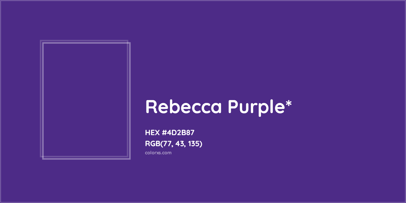 HEX #4D2B87 Color Name, Color Code, Palettes, Similar Paints, Images