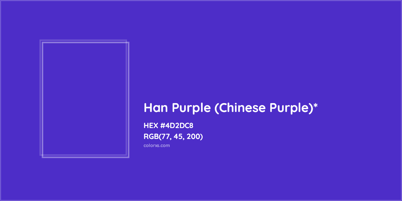 HEX #4D2DC8 Color Name, Color Code, Palettes, Similar Paints, Images