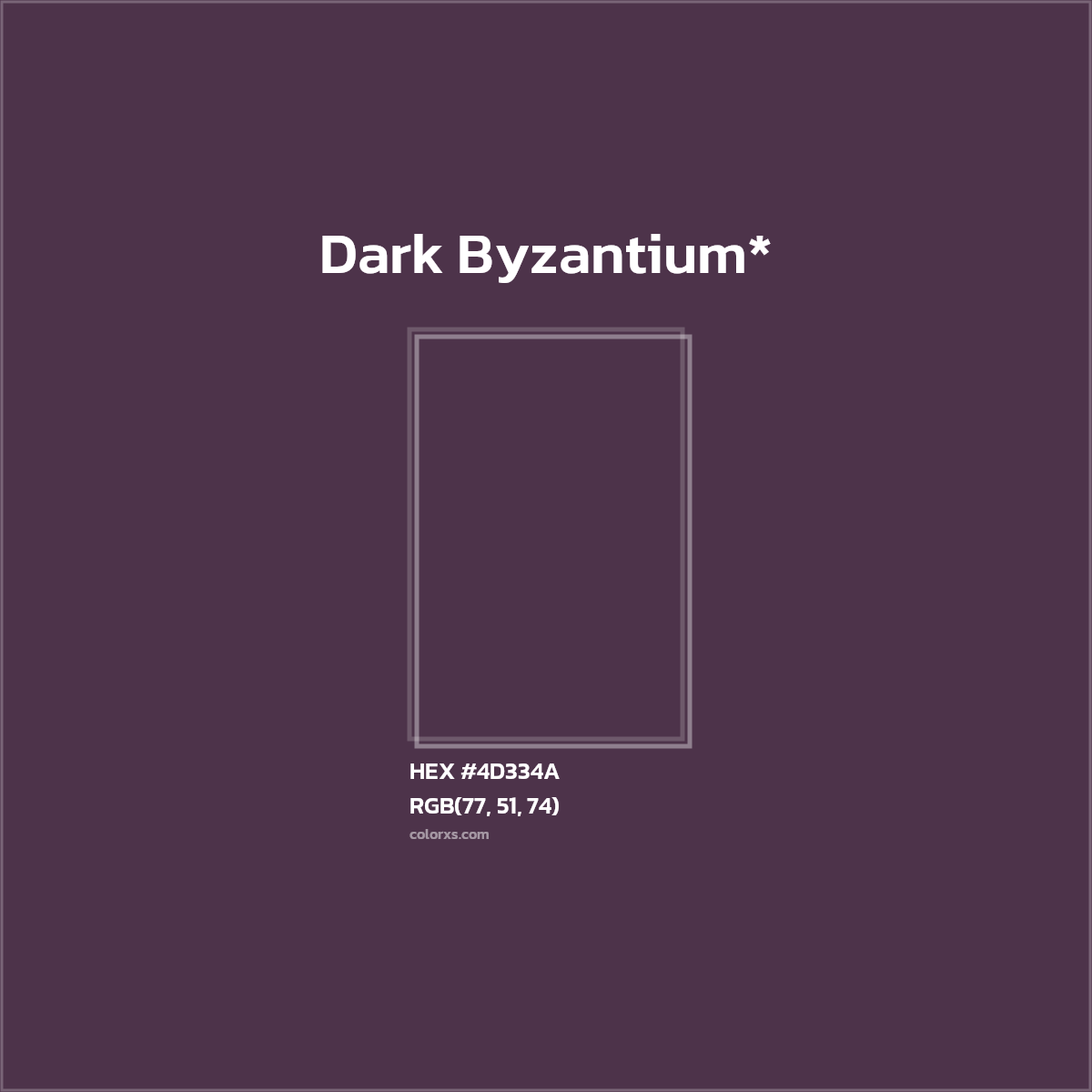 HEX #4D334A Color Name, Color Code, Palettes, Similar Paints, Images
