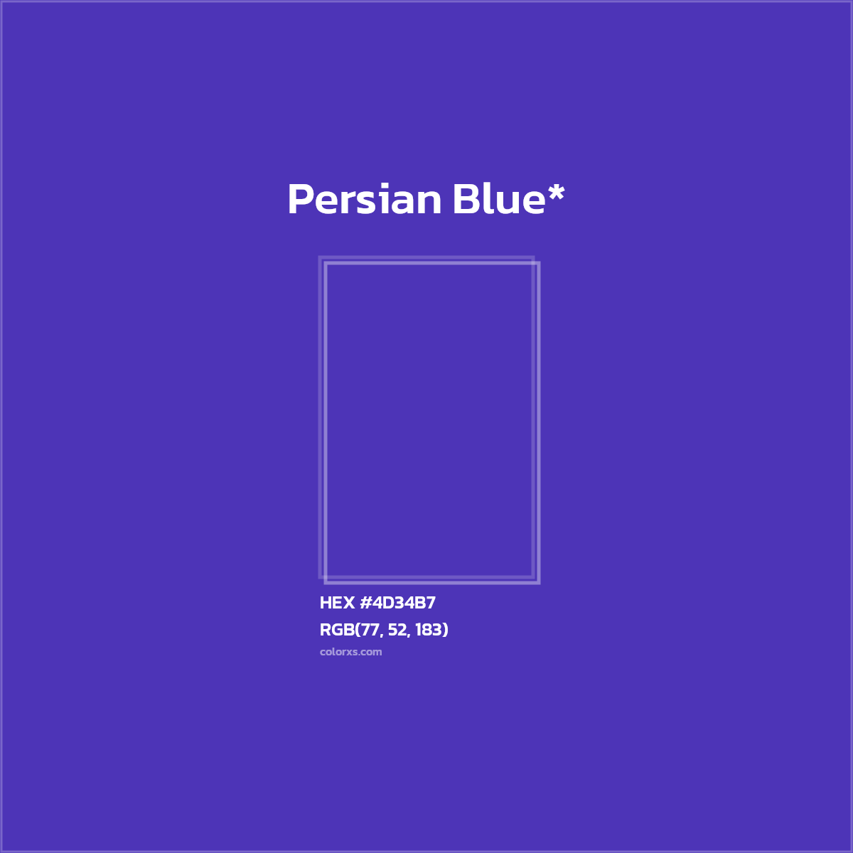 HEX #4D34B7 Color Name, Color Code, Palettes, Similar Paints, Images