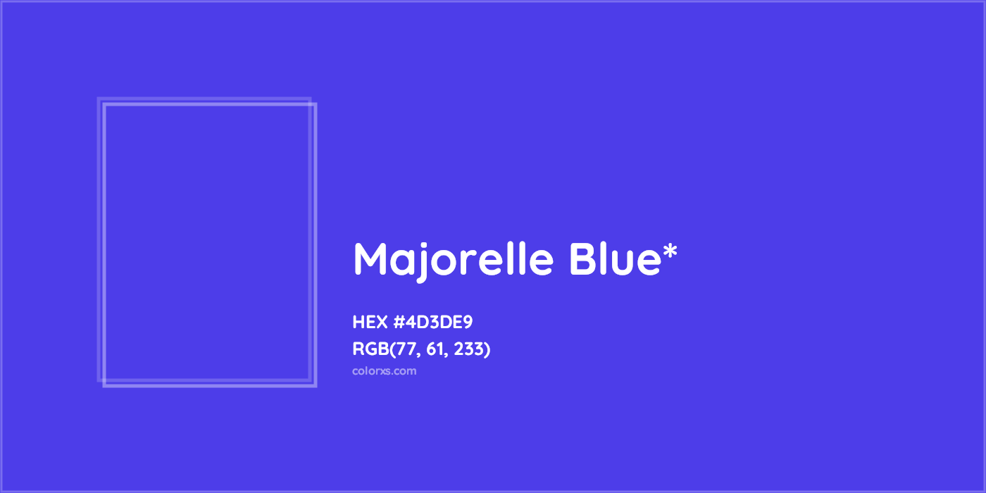 HEX #4D3DE9 Color Name, Color Code, Palettes, Similar Paints, Images