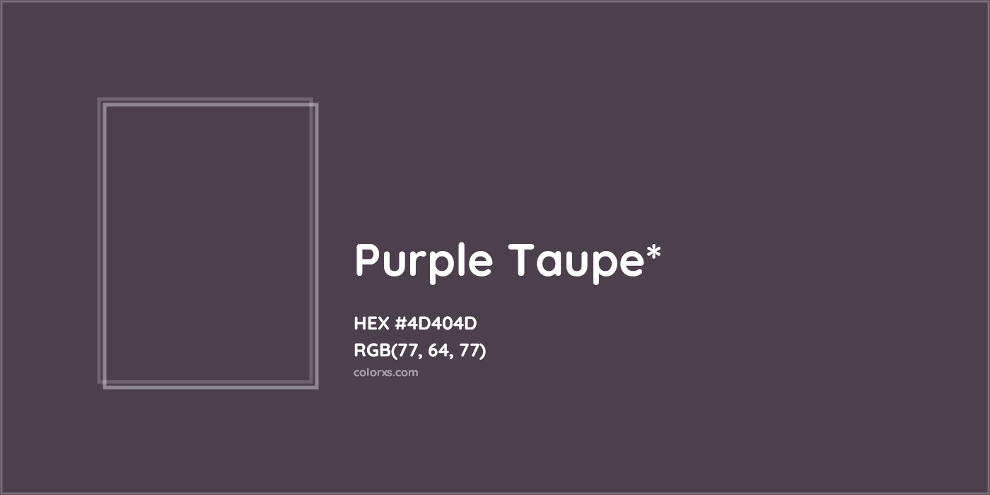HEX #4D404D Color Name, Color Code, Palettes, Similar Paints, Images